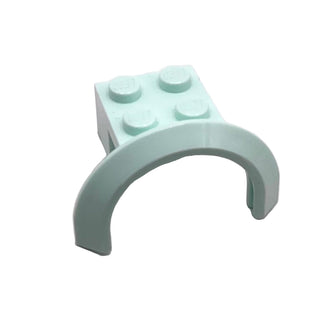 Vehicle, Mudguard 4 x 2 1/2 x 1 2/3 with Arch Round, Part# 50745 Part LEGO® Light Aqua