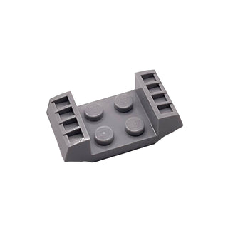 Plate, Modified 2 x 2 with Vents, Part# 41862 Part LEGO® Light Bluish Gray