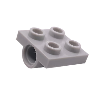 Plate, Modified 2x2 with Pin Hole, Part# 2444 Part LEGO® Light Bluish Gray