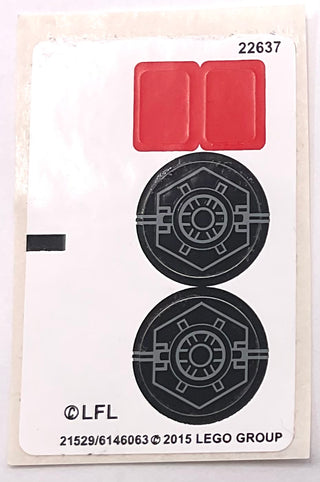 Sticker Sheet for Set First Order Special Forces TIE Fighter, International Version, 75101 - (21529/6146063), Part# 75101stk01a Part LEGO® Complete
