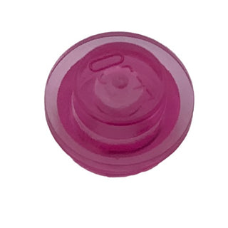 Plate Round 1x1, Part# 4073 Part LEGO® Trans-Dark Pink  