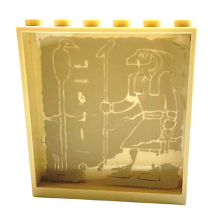 Panel 1 x 6 x 5 with Hieroglyphs, Horus with Staff, and Snake Pattern (Sticker), 59349pb003