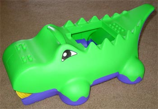 Duplo Block-o-dile Body without Top Brick (Alligator / Crocodile), (USED) - 49767 Building Kit LEGO®   