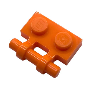 Plate, Modified 1x2 with Bar Handle on Side - Free Ends, Part# 2540 Part LEGO® Orange