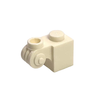 Brick, Modified 1x1 with Scroll with Hollow Stud, Part# 20310