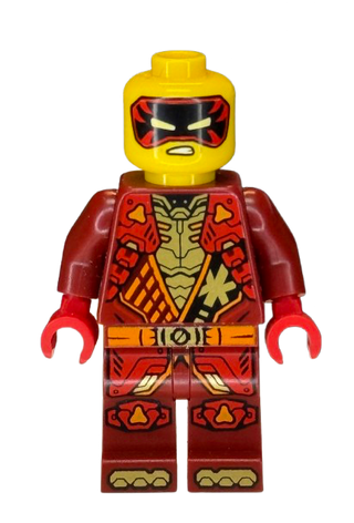 Kai - Dragons Rising, Tunic with Shoulder Armor, Red and Pearl Gold Head Wrap, njo0925 Minifigure LEGO®
