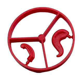 LEGO® Minifigure, Plume Feather Wheel, 3 on Spure, Part# 4502 Part LEGO® Red Missing Triple Plume Feather