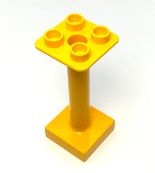 Duplo Support Column 2x2x4 Round, Part# 93353 Part LEGO® Bright Light Orange  