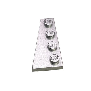 Wedge, Plate 4x2 Left, Part# 41770 Part LEGO® Metallic Silver