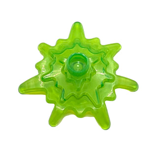 Magic Spell, Shield Splat, Part# 3473d Part LEGO® Trans-Bright Green