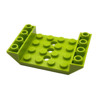 Slope, Inverted 45 6x4 Double with 4x4 Cutout and 3 Holes, Part# 60219 Part LEGO® Lime