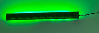 1x10 LED Light Up Plate, USB, LB1x10 Custom Parts United Brick Co® Green/Green