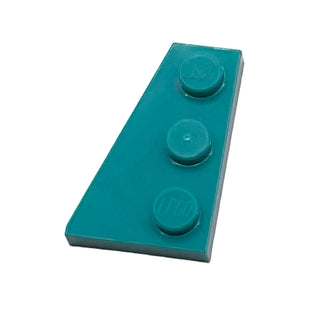 Wedge, Plate 3 x 2 Left, Part# 43723 Part LEGO® Dark Turquoise