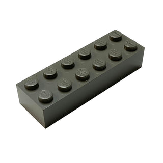 Brick 2x6, Part# 2456 Part LEGO® Dark Gray  