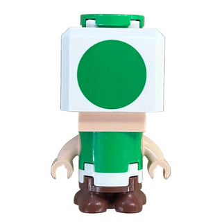 Green Toad - Closed Eyes, Tongue, mar0223 - LEGO® Super Mario Minifigure