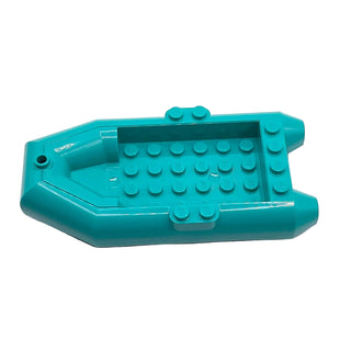 Boat, Rubber Raft 12x6x2 Part# 78611 Part LEGO® Dark Turquoise Very Good