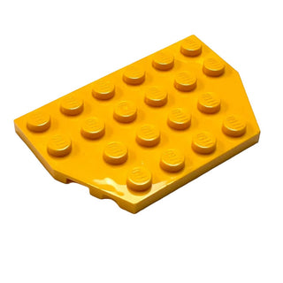 Wedge, Plate 4x6 Cut Corners, Part# 32059 Part LEGO® Bright Light Orange  