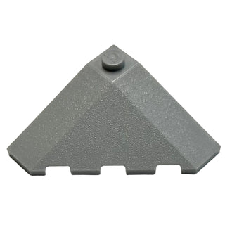 Wedge 4 x 4 (Slope 18 Corner), Part# 43708 Part LEGO® Light Bluish Gray