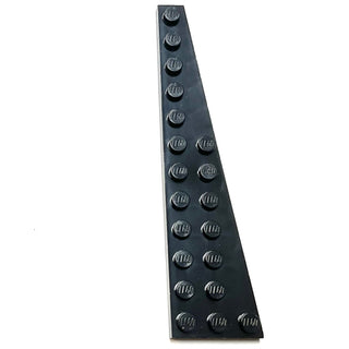 Wedge, Plate 12 x 3 Right, Part# 47398 Part LEGO® Black