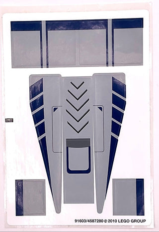 Sticker Sheet for Set Cad Bane's Speeder, 8128 - (91603/4587280), Part# 8128stk01 Part LEGO® Complete