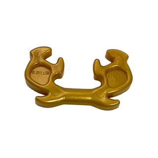 LEGO® Minifigure Helmet Elaborate Ninja Horn, Part# 11437 Part LEGO® Pearl Gold