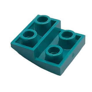 Slope, Curved 2 x 2 x 2/3 Inverted, Part# 32803 Part LEGO® Dark Turquoise