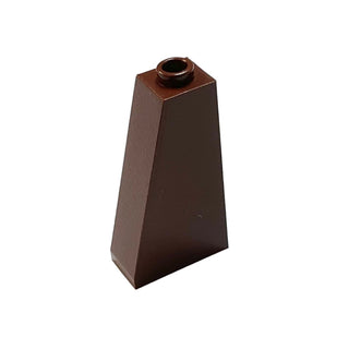 Slope 75 2 x 1 x 3 (Hollow Stud), Part# 4460b Part LEGO® Reddish Brown  