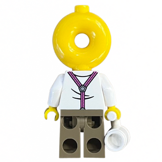 Donut Head Custom Printed Minifigure