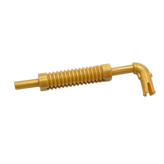 Vehicle, Exhaust Pipe with Technic Pin, Part# 71137b Part LEGO® Pearl Gold Very Good