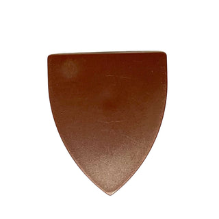 Minifigure, Shield Triangular Short, Part# 3846 Part LEGO® Reddish Brown Very Good