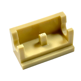 Hinge Brick 1 x 2 Base, Part# 3937 Part LEGO® Tan