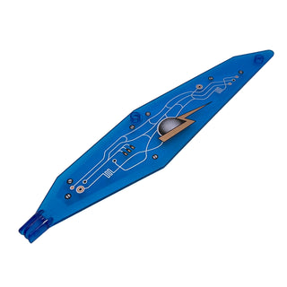 Wing Insectoid Large with Arm Hinge and Circuitry Pattern Right (Print on Top, Tip on Right, Logo at Back Edge), Part# 30230px2