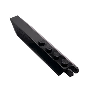 Hinge Plate 1 x 8 with Angled Side Extensions, Squared Plate Underside, Part# 14137 Part LEGO® Black