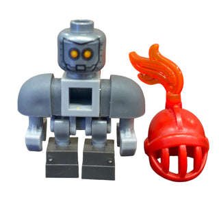 Macy Bot - Dark Bluish Gray Shoulders, Red Helmet, nex105 Minifigure LEGO®