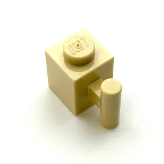 Brick, Modified 1x1 with Bar Handle, Part# 2921 Part LEGO® Tan  