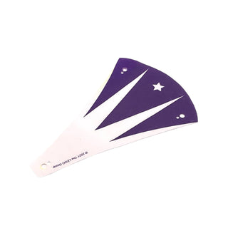 Cloth Tent / Roof Narrow with Dark Purple and Bright Light Yellow Zigzag and Star Pattern, Part# 79304 Part LEGO®