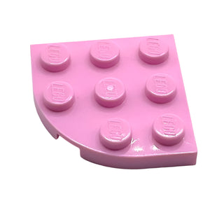 Plate, Round Corner 3x3, Part# 30357 Part LEGO® Bright Pink