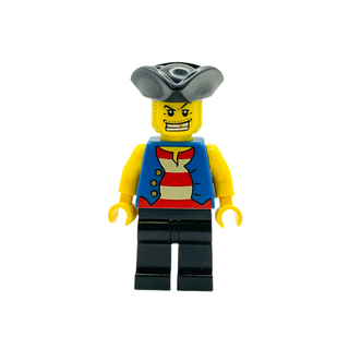 Pirate Blue Vest, Black Legs, pi127 Minifigure LEGO®