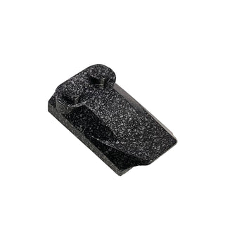 Slope, Curved 3 x 2 x 2/3 with 2 Studs, Wing End, Part# 47456 Part LEGO® Speckle Black-Silver
