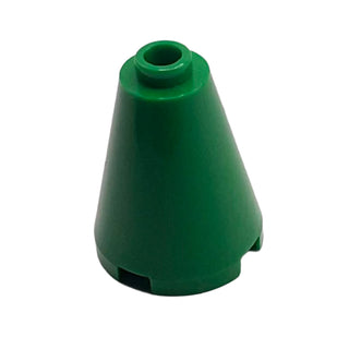 Cone 2x2x2 - Open Stud, Part# 3942c Part LEGO® Green