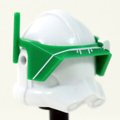 Detail White Print Green Visor- CAC Custom Headgear Accessory Clone Army Customs   