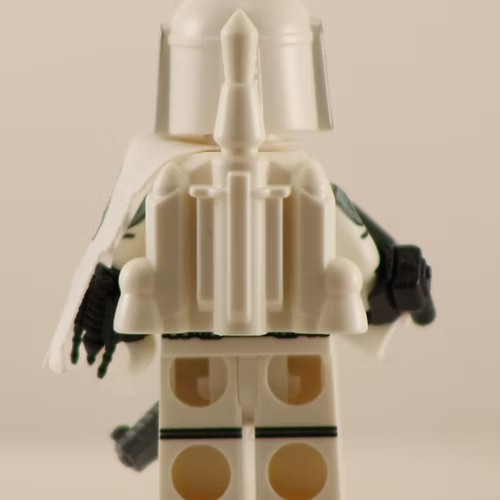 Mandalorian White Boba Fett Lego Minifigure MANDO
