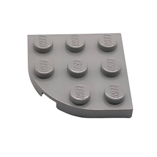 Plate, Round Corner 3x3, Part# 30357 Part LEGO® Light Gray