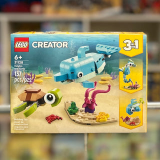 Dolphin and Turtle, 31128 Building Kit LEGO®