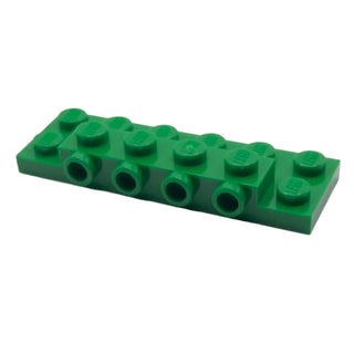 Plate, Modified 2 x 6 x 2/3 with 4 Studs on Side, Part# 87609 Part LEGO® Green