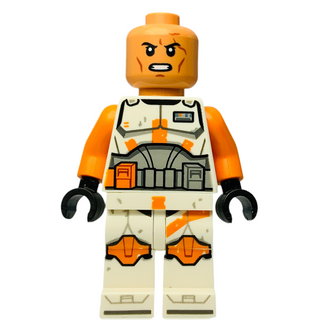 Commander Cody, 212th Attack Battalion (Phase 2) - White Arms, Dirt Stains, Nougat Head, Helmet with Holes, sw1233 Minifigure LEGO®
