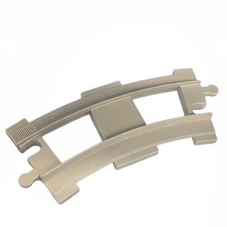Duplo, Train Track Curved (Short), Part# 6378 Part LEGO® Dark Gray
