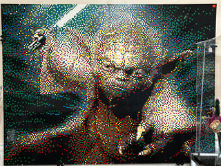 Custom Jedi Master Yoda Mural - 27,648 pcs Building Kit LEGO®