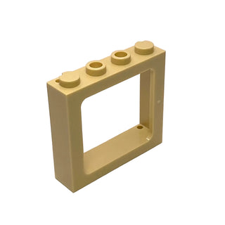 Window 1 x 4 x 3 Train - 2 Hollow Studs and 2 Solid Studs, Part# 6556