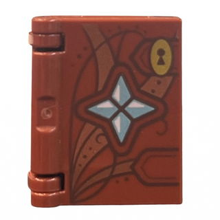 Minifigure, Utensil Elves Book, Part# (24324 + 3069pb0629 + 24093pb013) Part LEGO® Reddish Brown